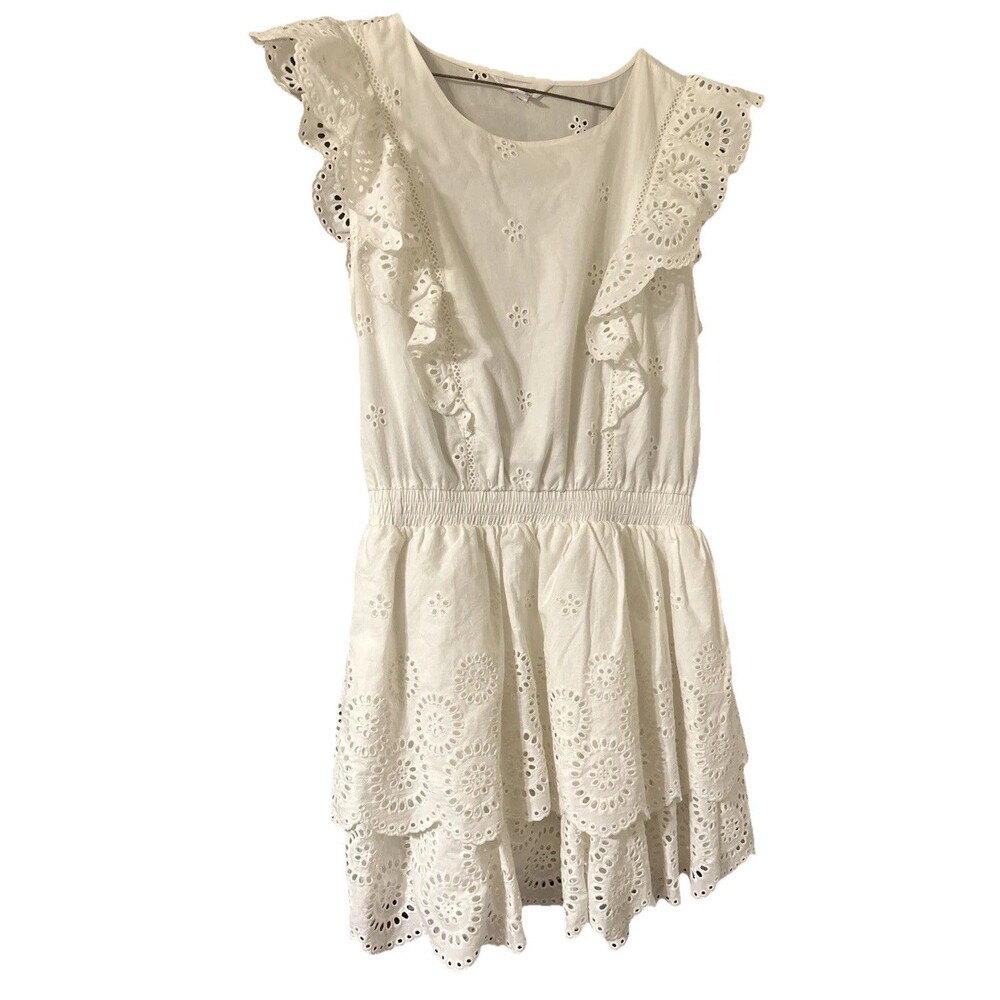 Cottagecore Eyelet Lace Steve Madden Jayda Dress Coquette Romantic Sz Sm